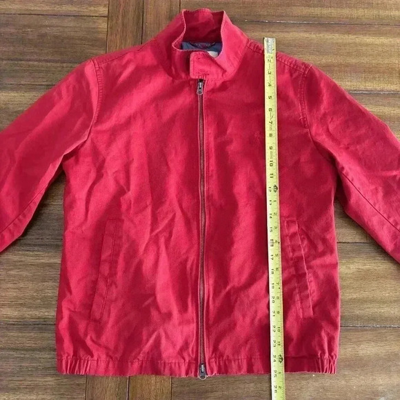 Brooks Brothers Red Fleece Full Zip Up Lightweight Jacket Men’s SZ M Red - Picture 7 of 15